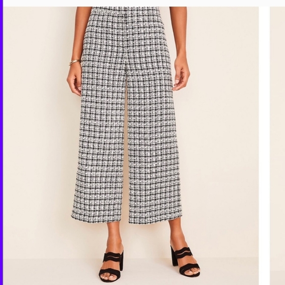 High rise  wide leg ankle pants - Picture 3 of 8